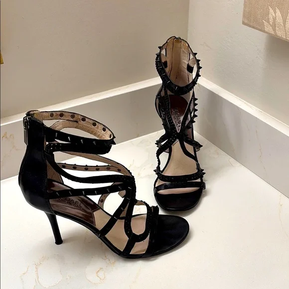 Michael Kors size 8 Larissa studs and jewels strappy heels. - Picture 1 of 7